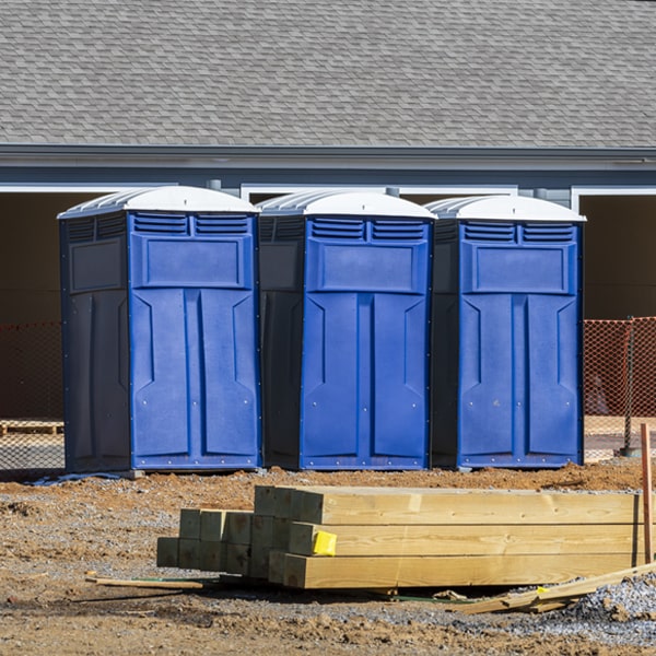 how often are the porta potties cleaned and serviced during a rental period in Okay OK